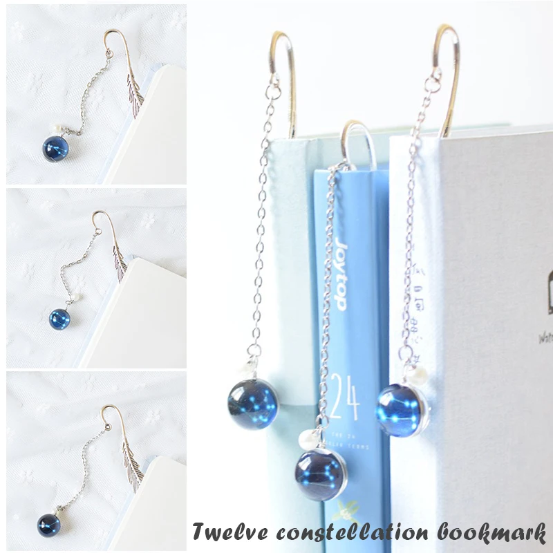Metal Feather Bookmark 12 Constellation Night Glowing Ball Handmade Fluorescent Pendants Perfect Bookmarks for Book Vintage
Metal Feather Bookmark 12 Constellation Night Glowing Ball Handmade Fluorescent Pendants Perfect Bookmarks for Book Vintage
