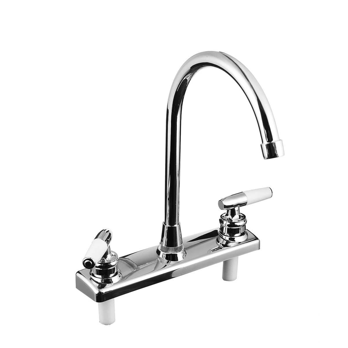 RV Double Handle Double Basin Kitchen Faucet Tap Silver Single Hole Water Tap Torneira Cozinha Cold And Hot Mixer Tap
RV Double Handle Double Basin Kitchen Faucet Tap Silver Single Hole Water Tap Torneira Cozinha Cold And Hot Mixer Tap