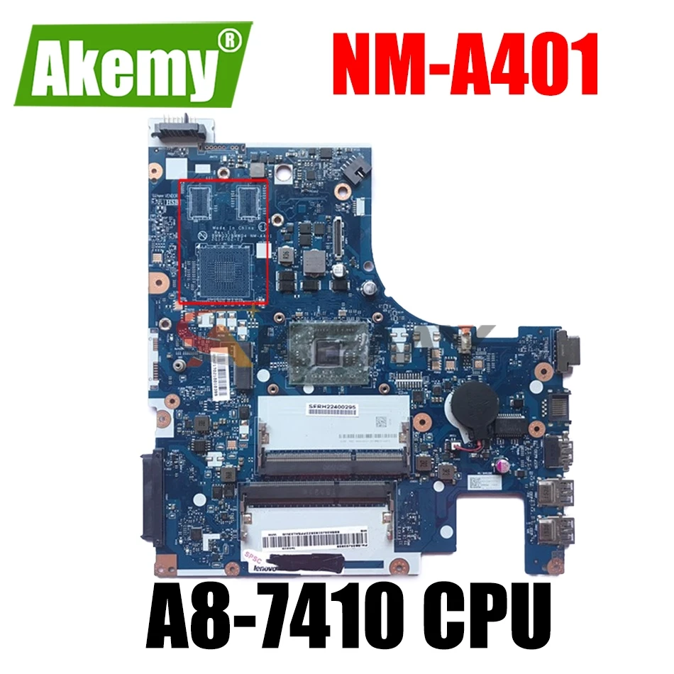 For Lenovo IdeaPad G51-35 Laptop Motherboard BMWQ3/BMWQ4 NM-A401 with A8-7410 CPU Motherboard 100% fully tested
For Lenovo IdeaPad G51-35 Laptop Motherboard BMWQ3/BMWQ4 NM-A401 with A8-7410 CPU Motherboard 100% fully tested