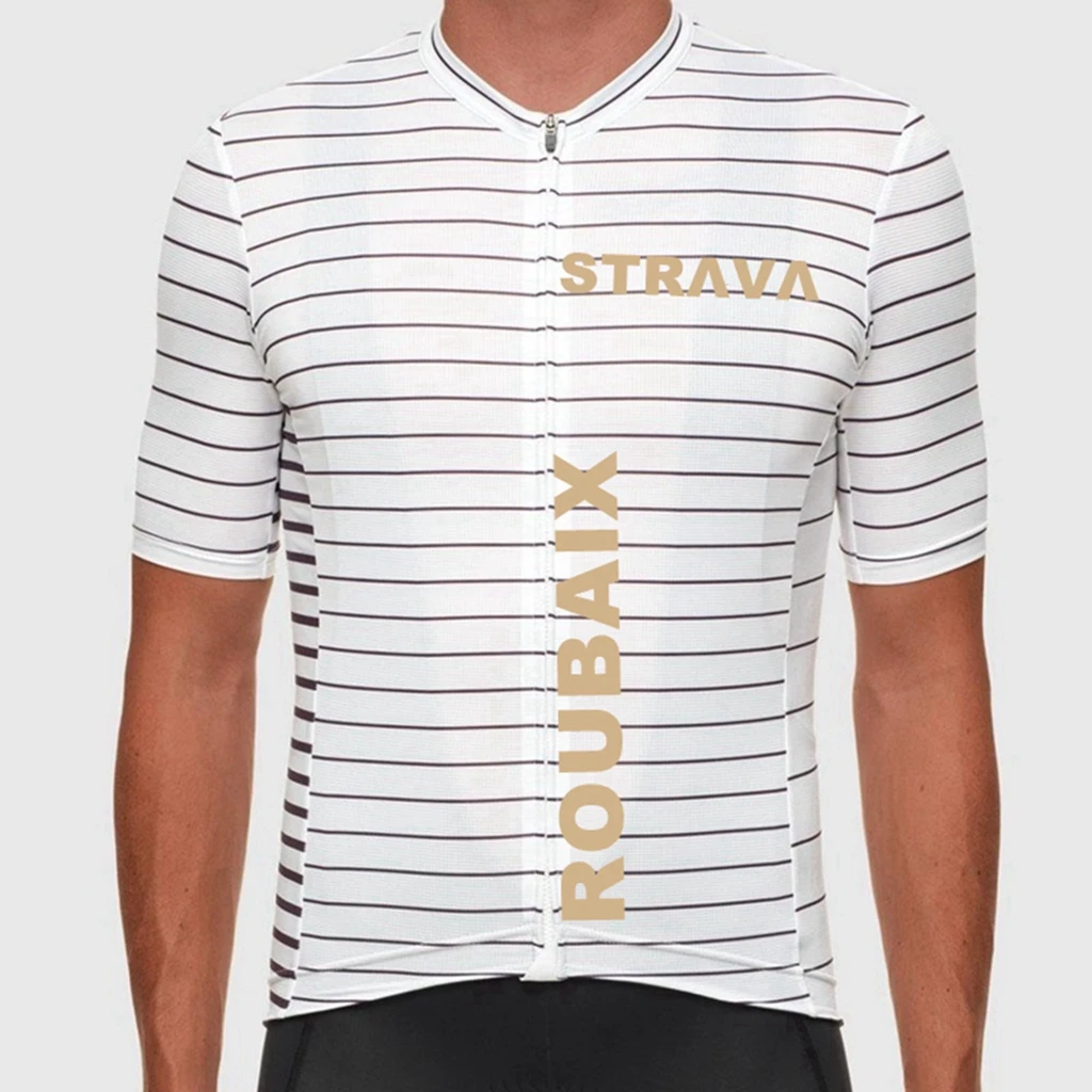 STRAVA ROUBAIX 2021 Pro Team Top Quality Mens Cycling Jersey Short Sleeve Tight Fit Bicycle Road Bike Clothing Breathable
STRAVA ROUBAIX 2021 Pro Team Top Quality Mens Cycling Jersey Short Sleeve Tight Fit Bicycle Road Bike Clothing Breathable