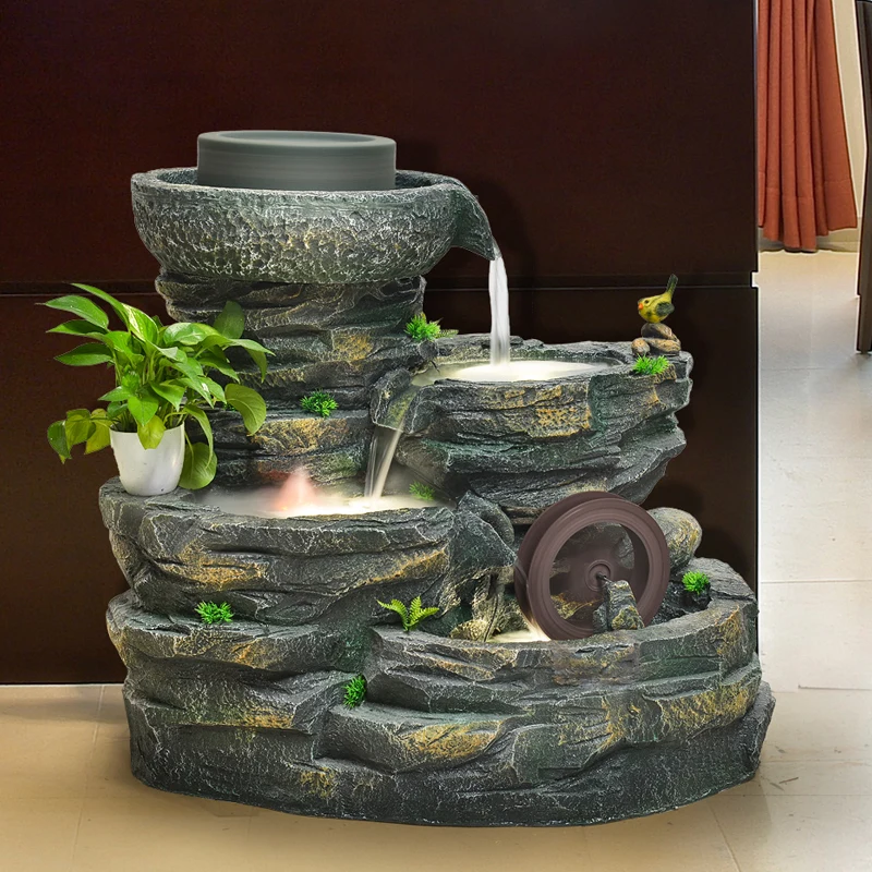 Artificial Mountain and Fountain Stone Mill Running Water to Make Money Home Indoor Living Room Office Money Drawing and Luck
Artificial Mountain and Fountain Stone Mill Running Water to Make Money Home Indoor Living Room Office Money Drawing and Luck