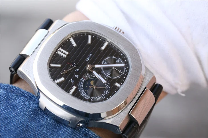 Men Watch Relogio Mechanical Automatic Watch 5712G-001 Luxury Watch Black Dial 40mm Leather Strap 1:1 Replica Watch For Men
Men Watch Relogio Mechanical Automatic Watch 5712G-001 Luxury Watch Black Dial 40mm Leather Strap 1:1 Replica Watch For Men