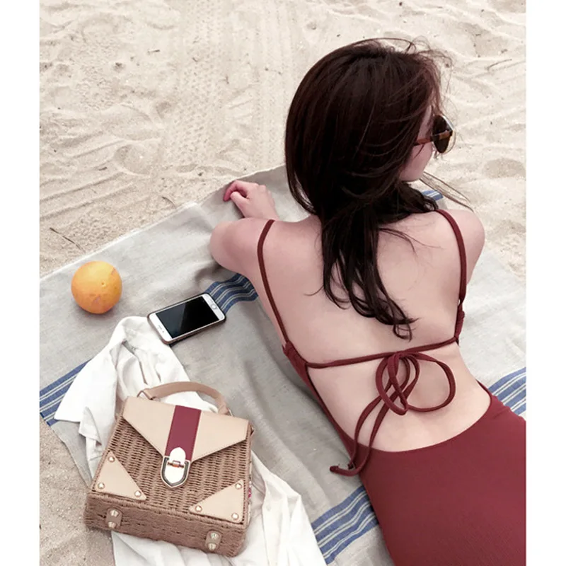 New 2021 Asia Japan and South Korea Ins One Piece Swimsuit Women Backless Bandage Hot Spring Young Girl Sexy Swimwear Beachwear
New 2021 Asia Japan and South Korea Ins One Piece Swimsuit Women Backless Bandage Hot Spring Young Girl Sexy Swimwear Beachwear