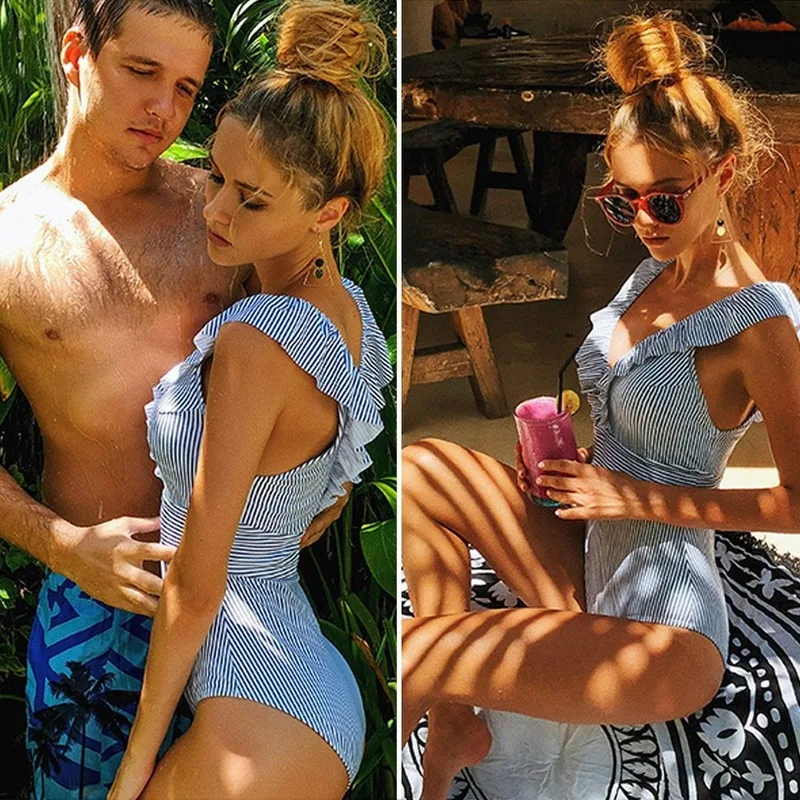 2021 Swimsuit New Fashion One-piece Swimsuit Bathing Suit Women Female Sexy Swimwear Sexy Deep V Stripe Monokini Swimming
2021 Swimsuit New Fashion One-piece Swimsuit Bathing Suit Women Female Sexy Swimwear Sexy Deep V Stripe Monokini Swimming