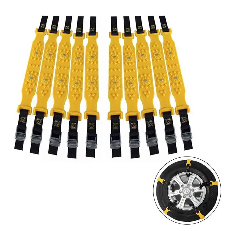 10pcs/Set Beef Tendon Wheel Tire Anti-Skid Snow Chains Car Tire Snow Chains Universal Use
10pcs/Set Beef Tendon Wheel Tire Anti-Skid Snow Chains Car Tire Snow Chains Universal Use