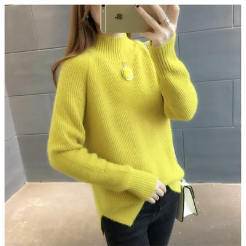 Autumn Colorblock Stand Long Fashion Sleeve Knit Women Sweater Jumper Tops Black
Autumn Colorblock Stand Long Fashion Sleeve Knit Women Sweater Jumper Tops Black