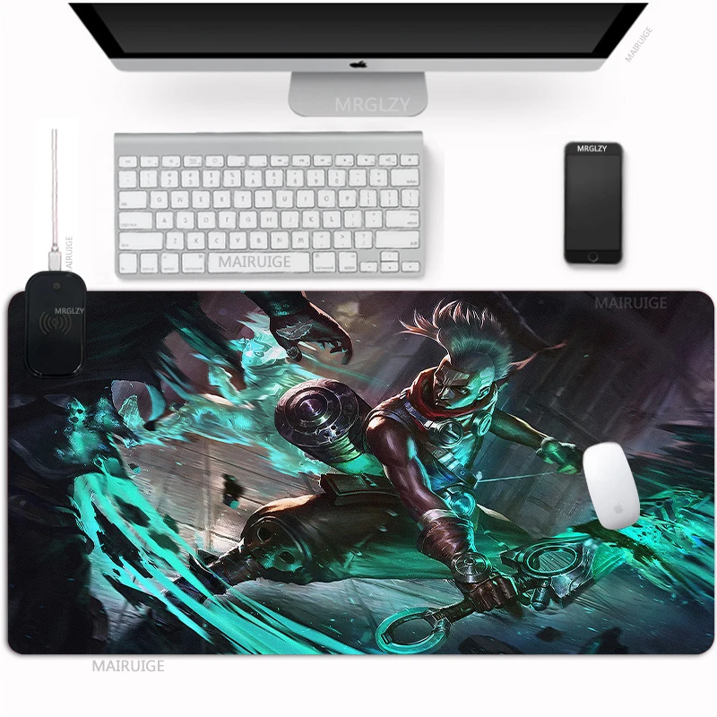 Ekko Wireless Charging Mouse Pad Game Accessories Table Mats Arcane Carpet Rug Type-C Charge Desk Pad LOL MouseMat Mousepad Mat
Ekko Wireless Charging Mouse Pad Game Accessories Table Mats Arcane Carpet Rug Type-C Charge Desk Pad LOL MouseMat Mousepad Mat