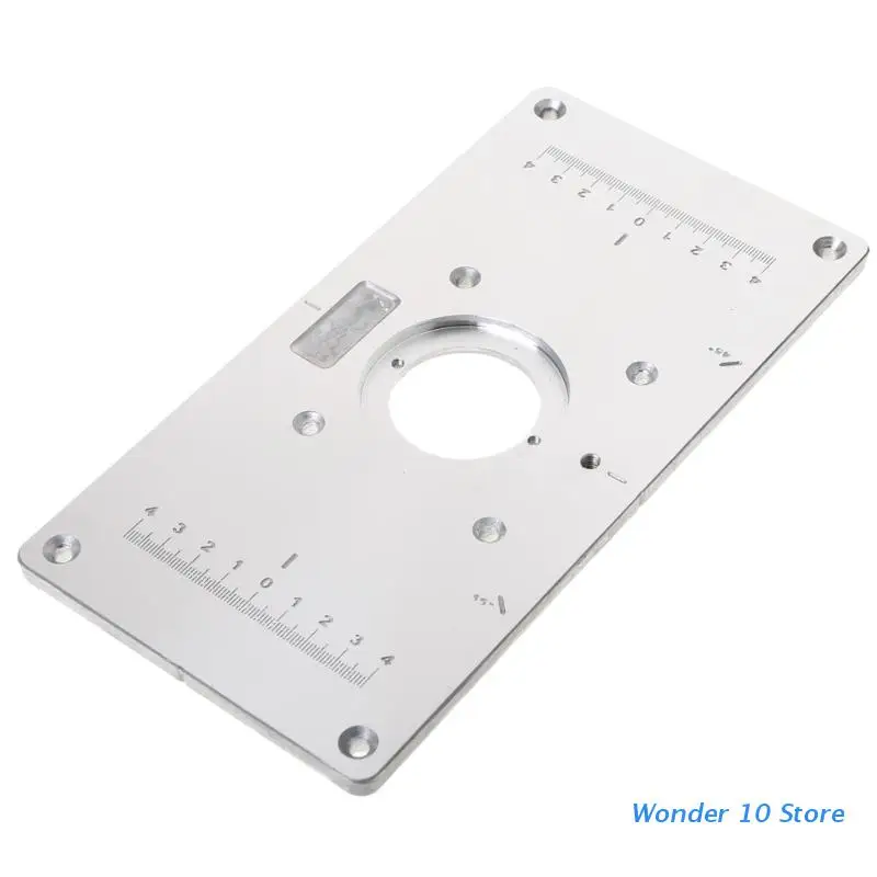 97BB Aluminum Router Table Insert Plate w/ 4 Rings Screws For Woodworking Benches
97BB Aluminum Router Table Insert Plate w/ 4 Rings Screws For Woodworking Benches