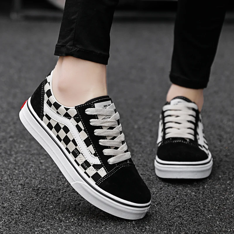 Couple shoes high to help classic canvas shoes flat shoes checkerboard black and white lattice
Couple shoes high to help classic canvas shoes flat shoes checkerboard black and white lattice