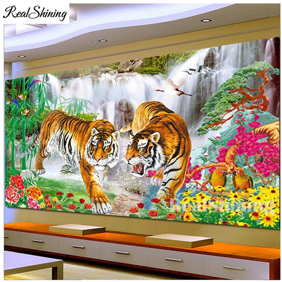 Diamond Embroidery Mural Waterfall Tigers Parrot Full Square Round Diamond Painting Cross Stitch Rhinestone pictures mosaic T31
Diamond Embroidery Mural Waterfall Tigers Parrot Full Square Round Diamond Painting Cross Stitch Rhinestone pictures mosaic T31
