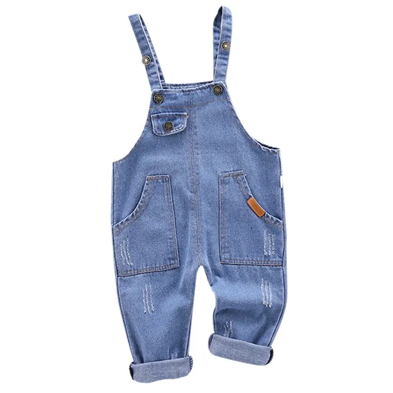 Autumn Baby Boy Suspender Pants Children Cotton Solid Denim Pants Overalls Pants 
Autumn Baby Boy Suspender Pants Children Cotton Solid Denim Pants Overalls Pants