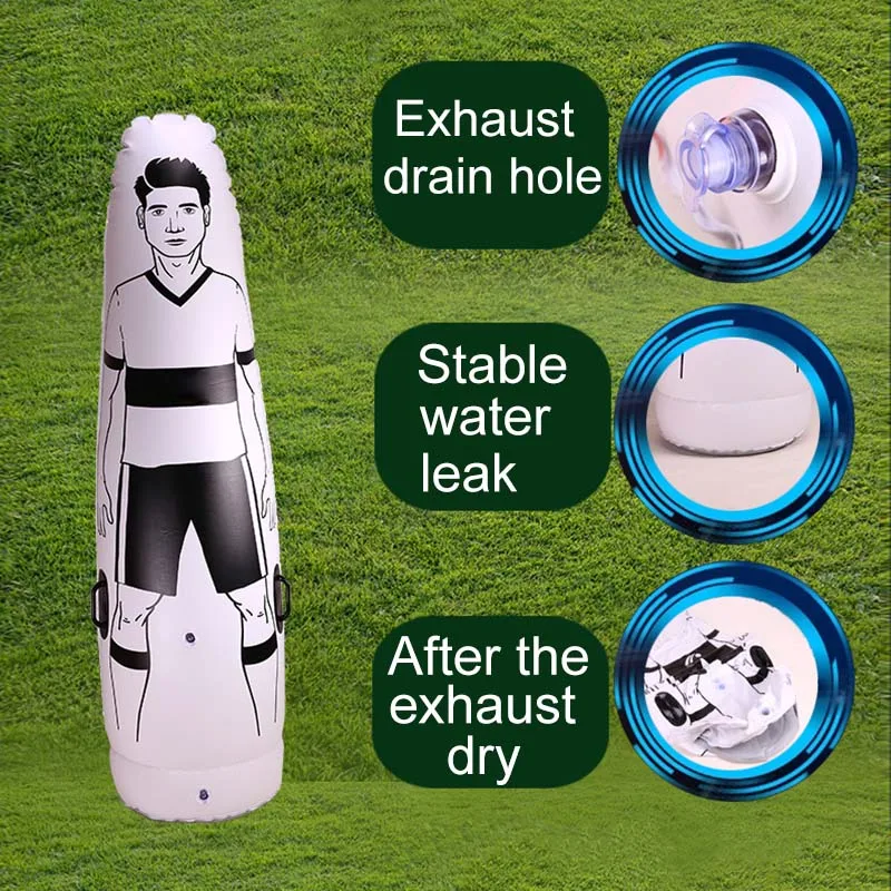 1.75m PVC Adult Inflatable Football Aiming Shooting Goalkeeper Tumbler Single Football Trainer Boy Soccer Practice Dummy Tool
1.75m PVC Adult Inflatable Football Aiming Shooting Goalkeeper Tumbler Single Football Trainer Boy Soccer Practice Dummy Tool