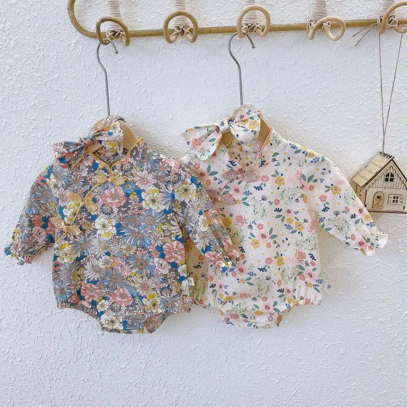 2021 Baby Spring Autumn Clothing Newborn Infant Girls Kid Floral Long Sleeve+hairband 2pcs Cloth Button Decoration Chinese Style
2021 Baby Spring Autumn Clothing Newborn Infant Girls Kid Floral Long Sleeve+hairband 2pcs Cloth Button Decoration Chinese Style