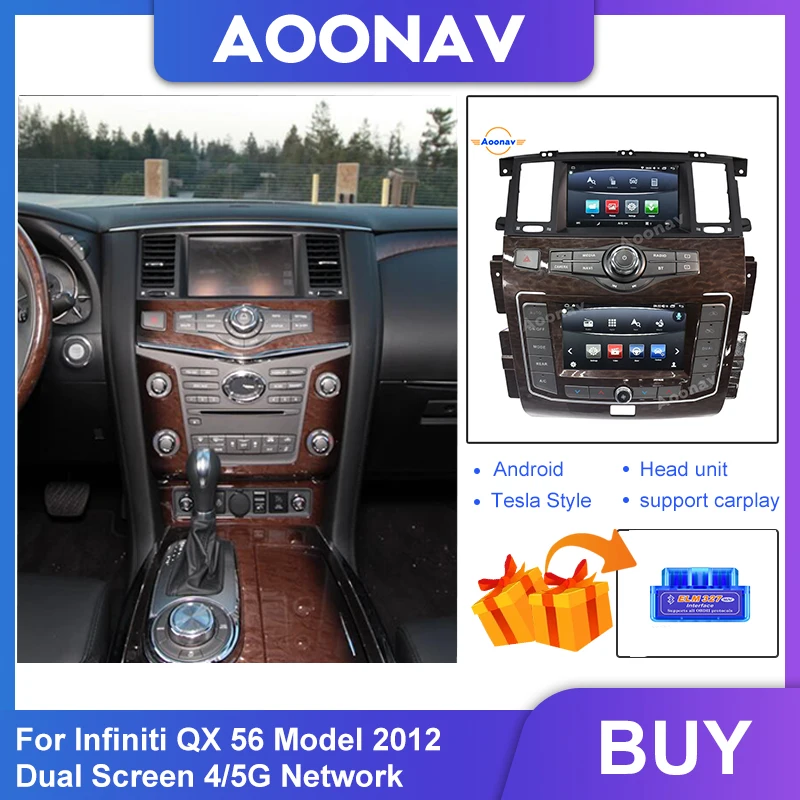 IPS двойной Экран Автомобильная магнитола для Infiniti QX 56 модель 2012 4G/5G сети Поддержка сим-карты стерео Мультимедиа GPS навигации головное устрой...
IPS двойной Экран Автомобильная магнитола для Infiniti QX 56 модель 2012 4G/5G сети Поддержка сим-карты стерео Мультимедиа GPS навигации головное устрой...