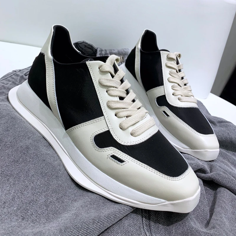 Thick Bottom Lace Up Sneakers Women High Quality Designer Shoes Women Fashion Outdoor Runway Tennis Genuine Leather Sneakers 
Thick Bottom Lace Up Sneakers Women High Quality Designer Shoes Women Fashion Outdoor Runway Tennis Genuine Leather Sneakers