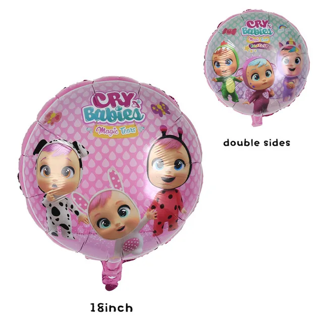 9 шт./лот воздушные шары для маленьких принцесс угловые куклы плача ребенка