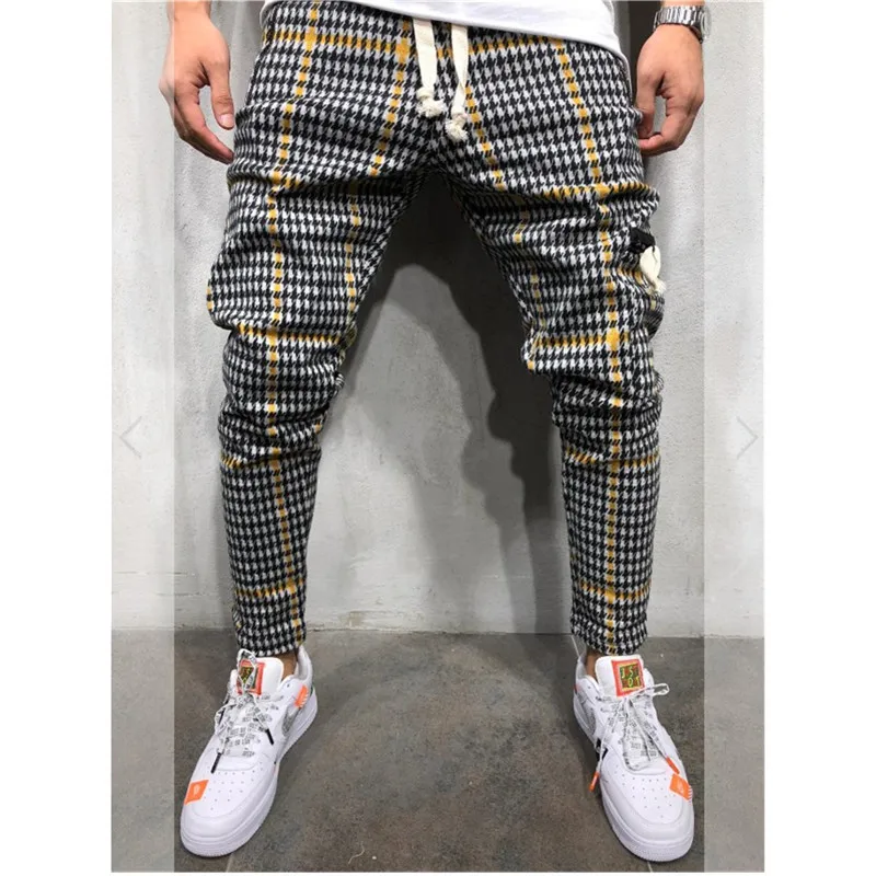 Casual Plaid Ankle-Length Pants Men Trousers Hip Hop Jogger Pants Men Sweatpants Japanese Streetwear Men Pants 2019 Ne 
Casual Plaid Ankle-Length Pants Men Trousers Hip Hop Jogger Pants Men Sweatpants Japanese Streetwear Men Pants 2019 Ne