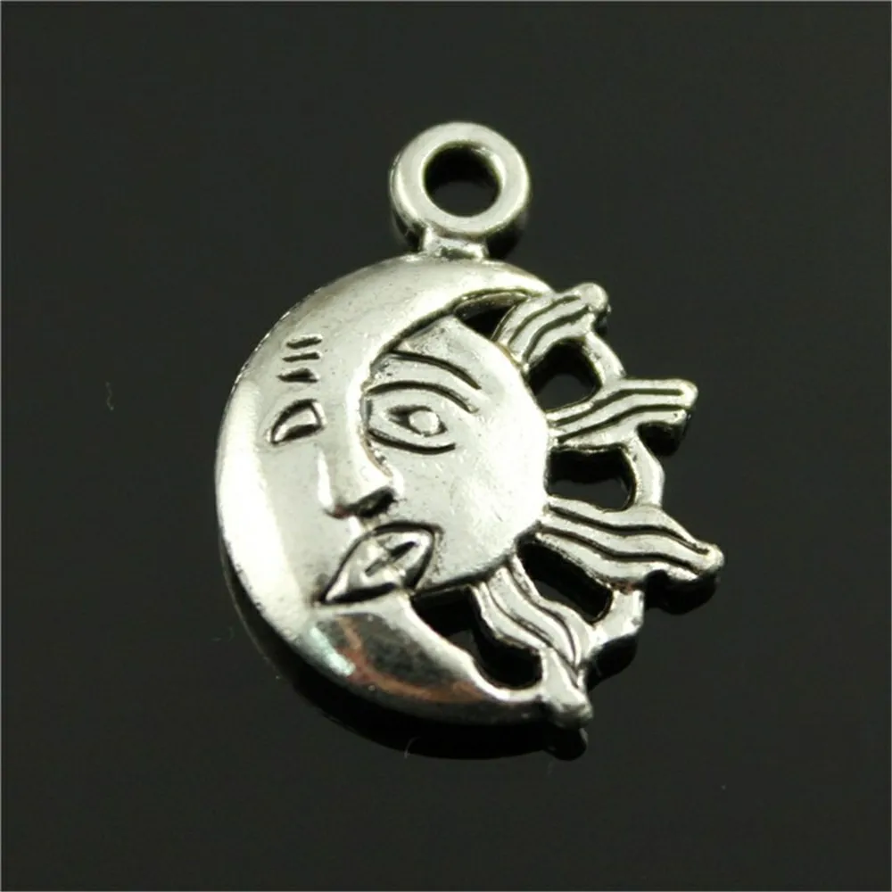 6pcs Antique Silver Color Tone 26x20mm Moon And Sun Charms Pendant For Jewelry Making DIY Jewelry Findings
6pcs Antique Silver Color Tone 26x20mm Moon And Sun Charms Pendant For Jewelry Making DIY Jewelry Findings