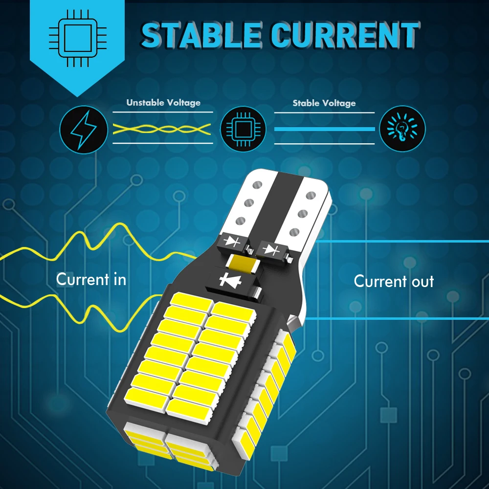 W16W T15 921 912 LED Canbus Error Free Car Reverse Light LED Bulb Backup Reverse Light Auto Signal Lamp 12V White Accessories
W16W T15 921 912 LED Canbus Error Free Car Reverse Light LED Bulb Backup Reverse Light Auto Signal Lamp 12V White Accessories