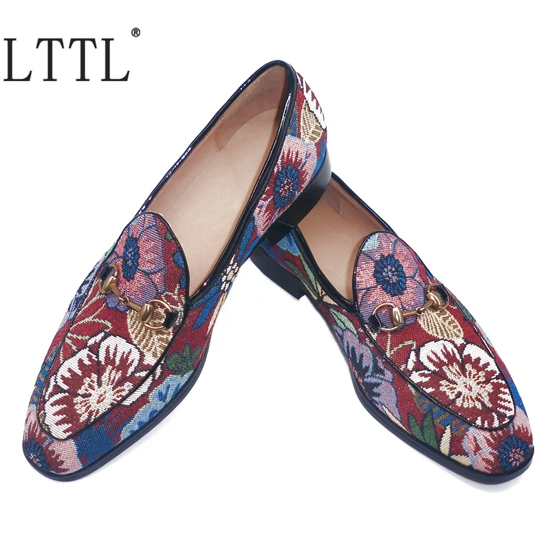 LTTL New Arrival Flower Print Men Canvas Loafers Slip On Casual Shoes Luxury Men's Flats Slippers Dress Shoes
LTTL New Arrival Flower Print Men Canvas Loafers Slip On Casual Shoes Luxury Men's Flats Slippers Dress Shoes