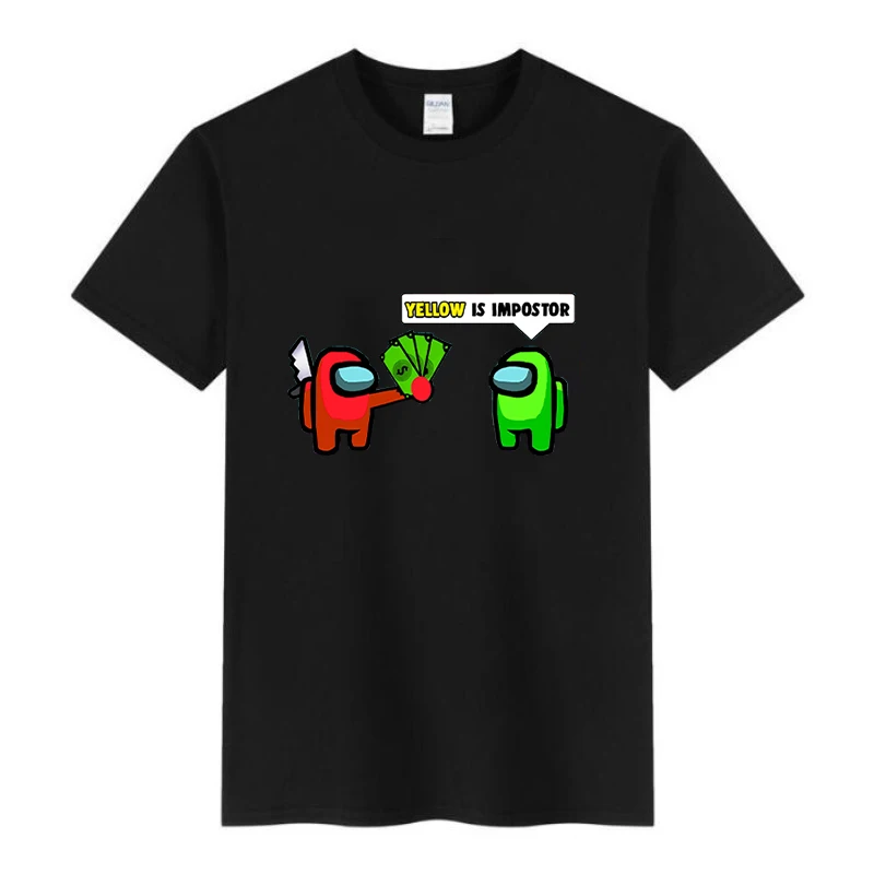 2021 spring and summer fashion new T-shirt fun short-sleeved children among us t shirt theme printed boy and girl clothes
2021 spring and summer fashion new T-shirt fun short-sleeved children among us t shirt theme printed boy and girl clothes