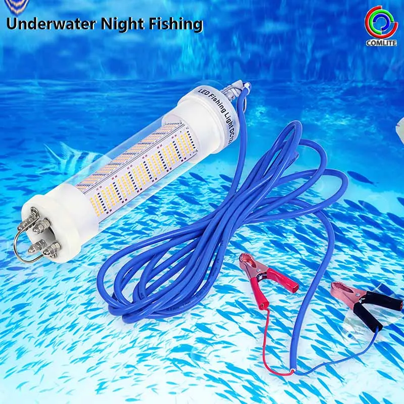 12V/24V 140W 200W 300W 400W рыбалка светильник светодиодный подводная приманка Рыболокаторы