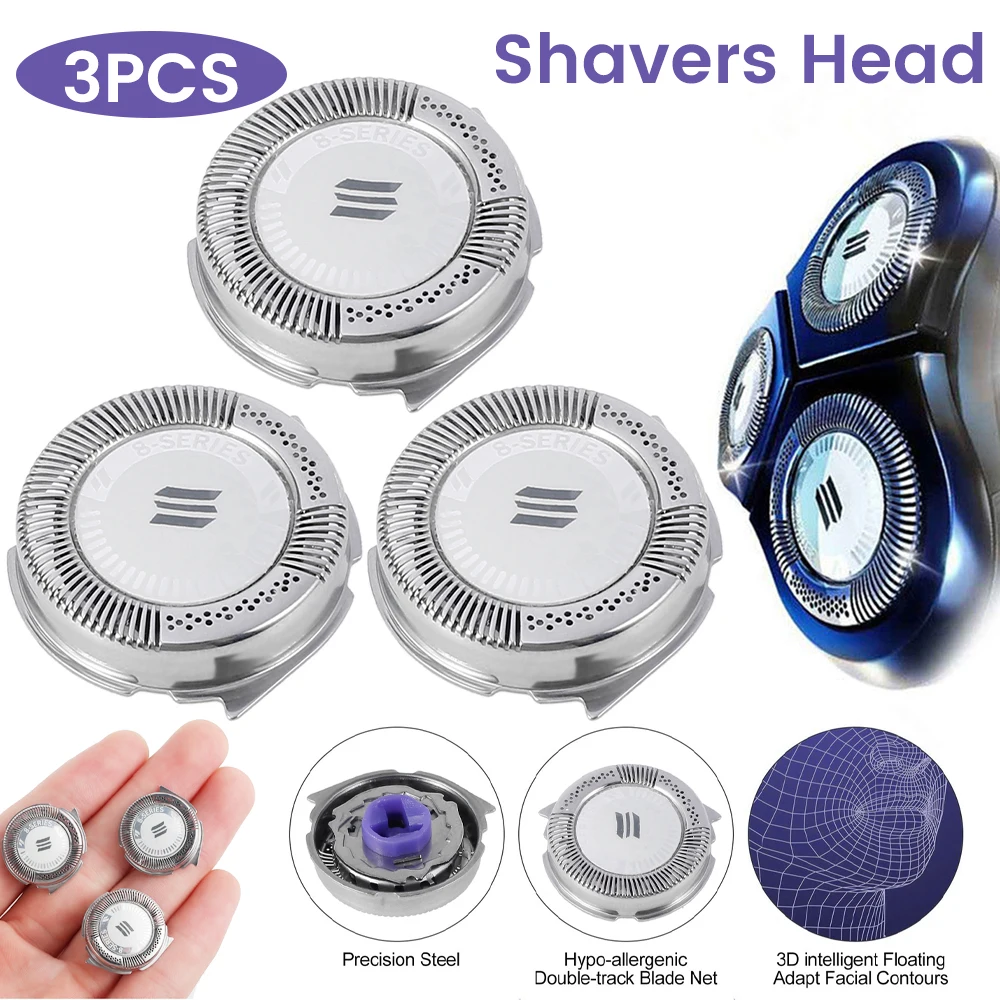 3pcs Shaver Head Replacement Men Trimmer Razor Accessories Rotary Blades Compatible with Philips HQ8 Cutter Electric Shavers
3pcs Shaver Head Replacement Men Trimmer Razor Accessories Rotary Blades Compatible with Philips HQ8 Cutter Electric Shavers