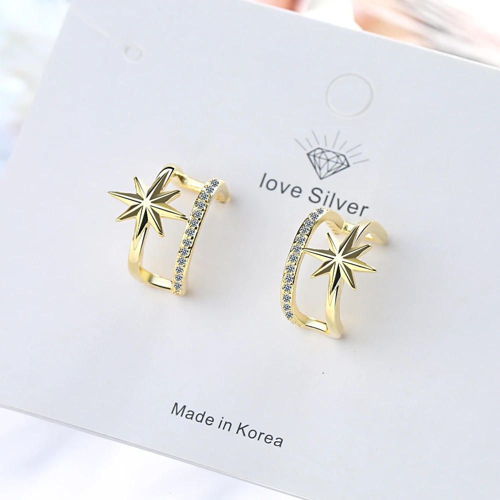 LUTAKU Top Quality Cubic Zirconia Trendy Stud Earrings Double U Shape Star Earring Gold Color Fashion Jewelry For Women
LUTAKU Top Quality Cubic Zirconia Trendy Stud Earrings Double U Shape Star Earring Gold Color Fashion Jewelry For Women