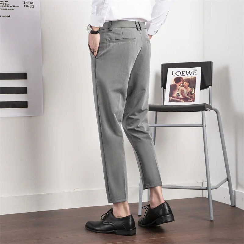 2021 летние Брендовые мужские однотонные высококачественные прямые стильные мужские деловые Свободные повседневные спортивные брюки для бе... 
2021 летние Брендовые мужские однотонные высококачественные прямые стильные мужские деловые Свободные повседневные спортивные брюки для бе...