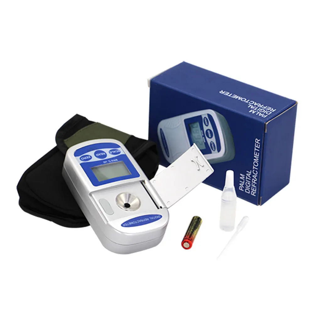 Digital Refractometer Sugar Brix Meter Saccharimeter Wine Beer Alcohol Drink Fruit Sugar Concentration Meter
Digital Refractometer Sugar Brix Meter Saccharimeter Wine Beer Alcohol Drink Fruit Sugar Concentration Meter