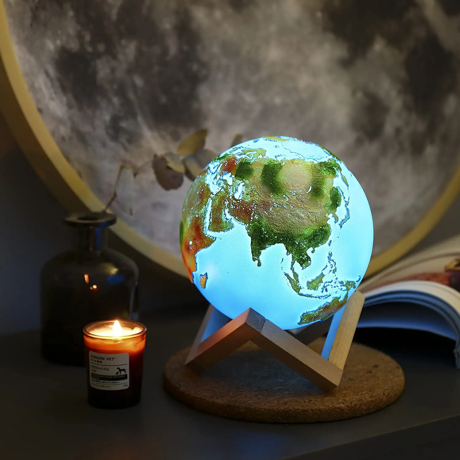 Earth Lamp 16 Colors 3D Printing Rechargeable Night Light USB Charging with Remote/Touch Control for Kids Room Friends Gift
Earth Lamp 16 Colors 3D Printing Rechargeable Night Light USB Charging with Remote/Touch Control for Kids Room Friends Gift