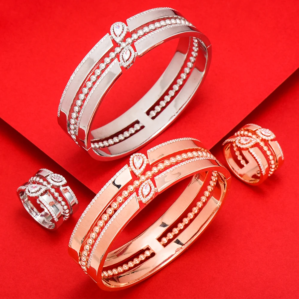 KellyBola Luxury Fashion Shiny Bangle Ring 2PCS Ladies Bridal Wedding Jewelry Perfect Gift High Quality Accessories New 2021
KellyBola Luxury Fashion Shiny Bangle Ring 2PCS Ladies Bridal Wedding Jewelry Perfect Gift High Quality Accessories New 2021