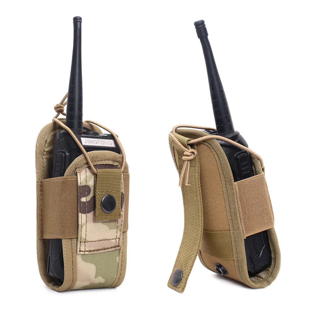 

Molle Tactical Radio Walkie Talkie Bag Waist Pouch Pocket Portable Intercom Holster Carrying Bag for Hunting Camping Outdoor Bag