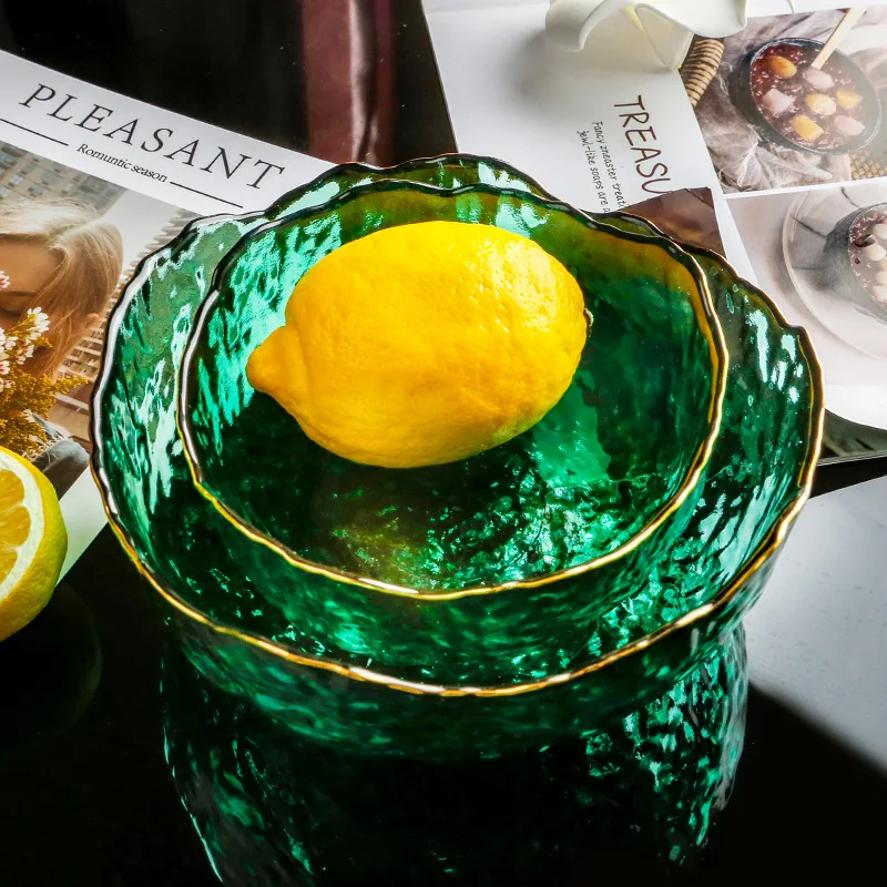 Glass Salad Dessert Plate Fruit Plate Home Living Room Coffee Table Fruit Bowl Snack Plate Color Set
Glass Salad Dessert Plate Fruit Plate Home Living Room Coffee Table Fruit Bowl Snack Plate Color Set