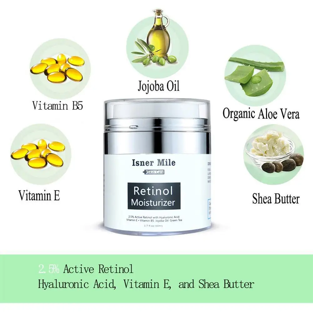 2.5% Anti Aging Wrinkle Acne Face Whitening Serum 50ml Pure Retinol Vitamin A Cream Hyaluronic Acid Skin Care Products 50ml
2.5% Anti Aging Wrinkle Acne Face Whitening Serum 50ml Pure Retinol Vitamin A Cream Hyaluronic Acid Skin Care Products 50ml