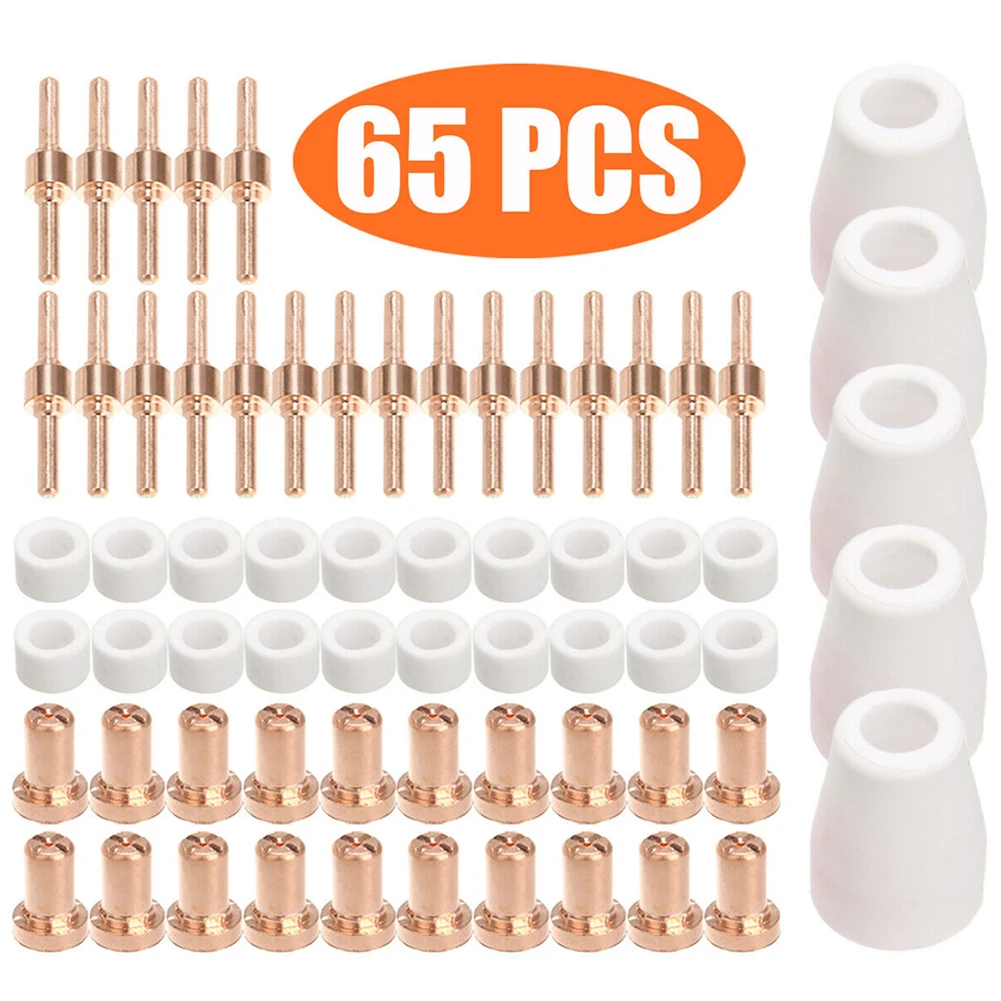 65Pcs Air Plasma Cutting Tips For LG-40 PT-31 Cutter Consumables CUT-40 CUT-50 Swirling Rings Electrode Shield Cups Dropshipping
65Pcs Air Plasma Cutting Tips For LG-40 PT-31 Cutter Consumables CUT-40 CUT-50 Swirling Rings Electrode Shield Cups Dropshipping