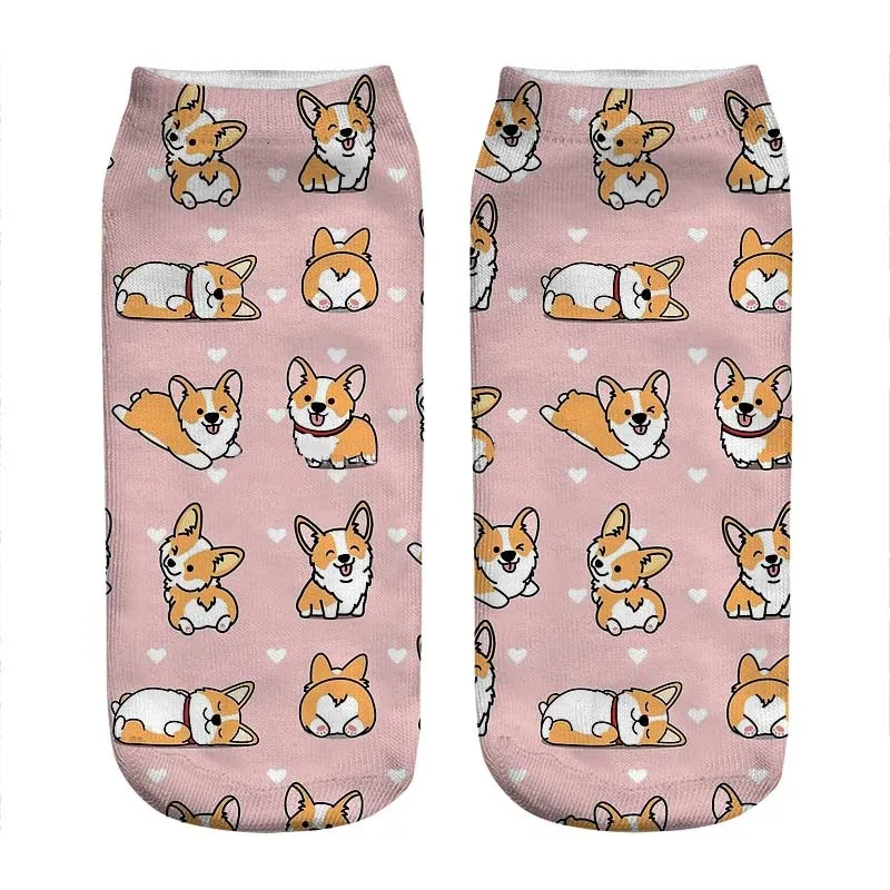 2021 Women's socks kawaii Cartoons corgi pink Printed Socks Woman harajuku Happy Funny Novelty cute girl gift Socks for women 
2021 Women's socks kawaii Cartoons corgi pink Printed Socks Woman harajuku Happy Funny Novelty cute girl gift Socks for women