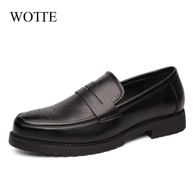 WOTTE 2020 кожаная обувь Мужская повседневная Лоферы Mocasines Hombre Дышащие слипоны