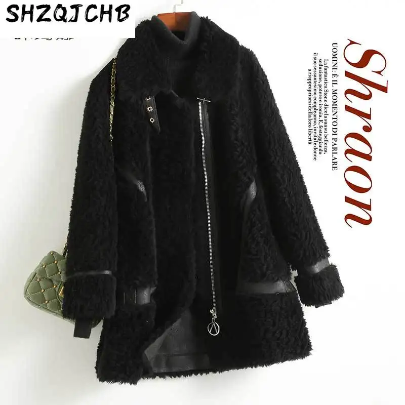 SHZQ осень и зима новое теплое шерстяное меховое пальто женское комбинированное меховое пальто на молнии сплошное
SHZQ осень и зима новое теплое шерстяное меховое пальто женское комбинированное меховое пальто на молнии сплошное