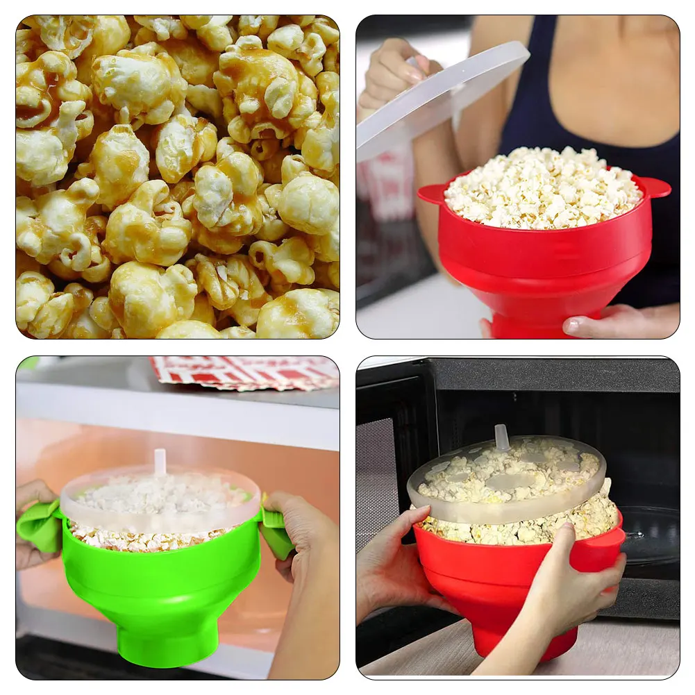 Microwaveable Silicone Popcorn Popper, BPA Free Collapsible Hot Air Microwavable Popcorn Maker Bowl, Use in Microwave or Oven
Microwaveable Silicone Popcorn Popper, BPA Free Collapsible Hot Air Microwavable Popcorn Maker Bowl, Use in Microwave or Oven