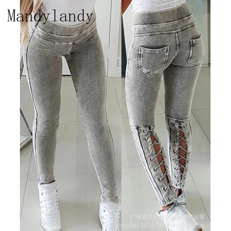 Джинсы Mandylandy, осенние модные брюки-карандаш из денима со средней посадкой, женские повседневные однотонные обтягивающие джинсы 
Джинсы Mandylandy, осенние модные брюки-карандаш из денима со средней посадкой, женские повседневные однотонные обтягивающие джинсы