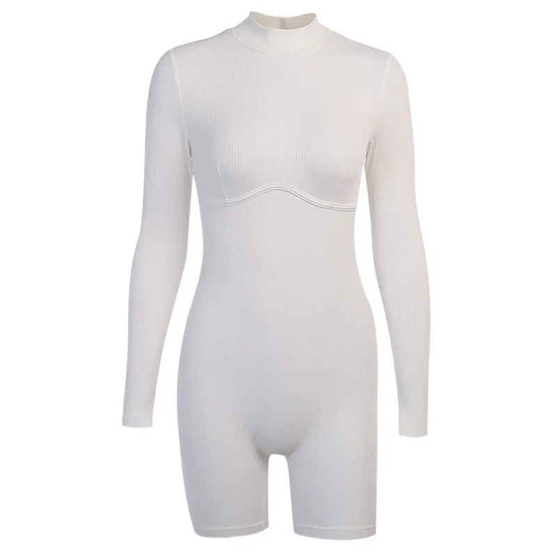 The new solid color slimming jumpsuit is suitable for women's summer chest shape curve running shorts
The new solid color slimming jumpsuit is suitable for women's summer chest shape curve running shorts