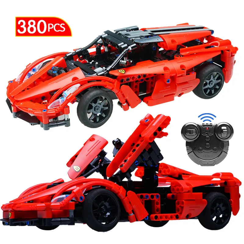 380PCS RC Super Racing Car Building Blocks DIY Model Speed Remote Control Vehicle Toys for Children
380PCS RC Super Racing Car Building Blocks DIY Model Speed Remote Control Vehicle Toys for Children