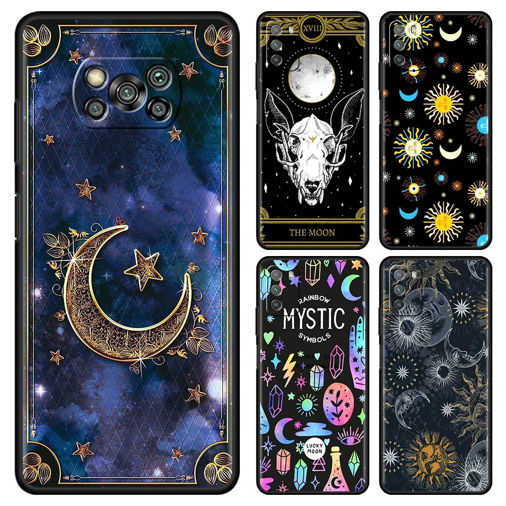 Magic Moon Tarot Pattern Fitted Case For Xiami Poco X3 NFC M3 F1 F3 GT Phone Capa For Redmi K40 Pro Mi 10T Pro Matte Soft Cover
Magic Moon Tarot Pattern Fitted Case For Xiami Poco X3 NFC M3 F1 F3 GT Phone Capa For Redmi K40 Pro Mi 10T Pro Matte Soft Cover