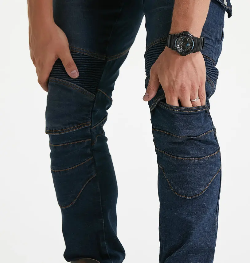3 Color Classic Motorcycle Jeans Drop Resistance Slim Denim Cycling Racing Pants Motocross Off-road Hockey Pants With Knee Pads
3 Color Classic Motorcycle Jeans Drop Resistance Slim Denim Cycling Racing Pants Motocross Off-road Hockey Pants With Knee Pads