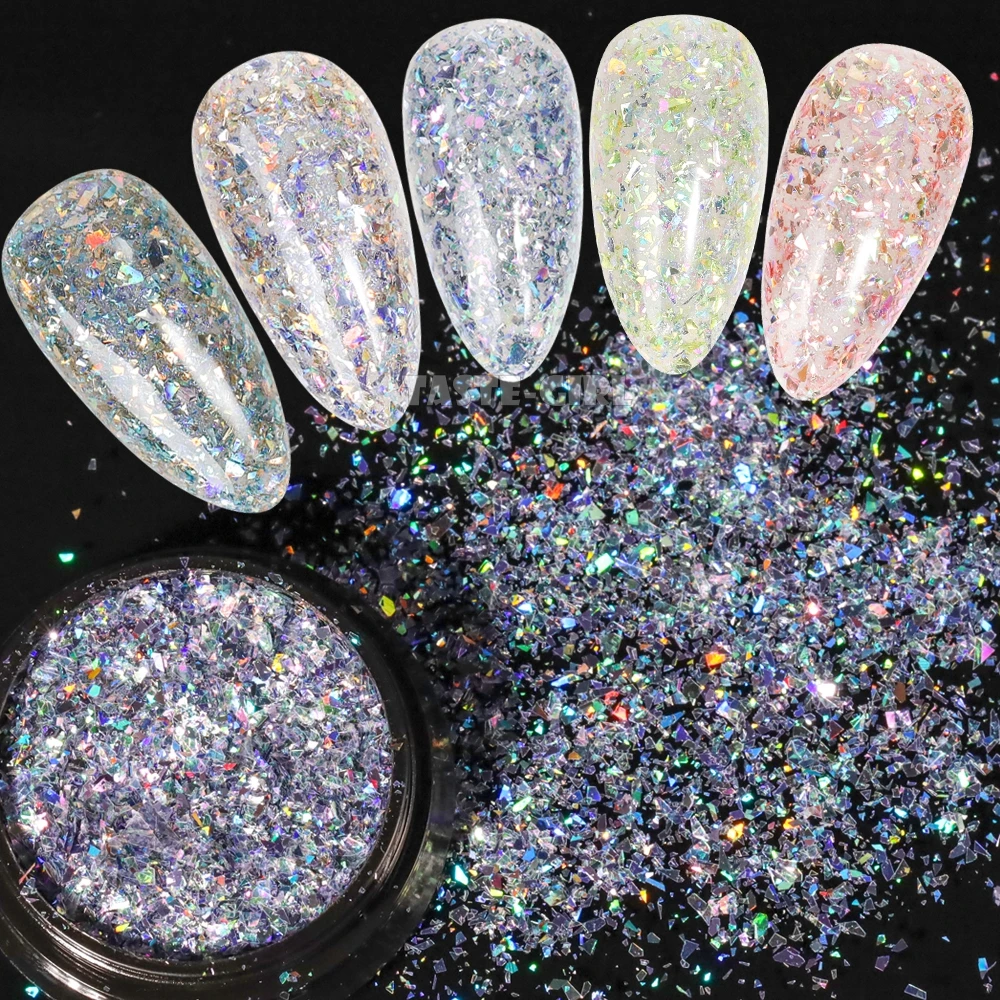 1 Jar Beautiful Glitter Sparked Irregular Fragment Powder Acrylic Nail Art Gel Holographic Chip Decoration DIY Tip GLS1-24#
1 Jar Beautiful Glitter Sparked Irregular Fragment Powder Acrylic Nail Art Gel Holographic Chip Decoration DIY Tip GLS1-24#