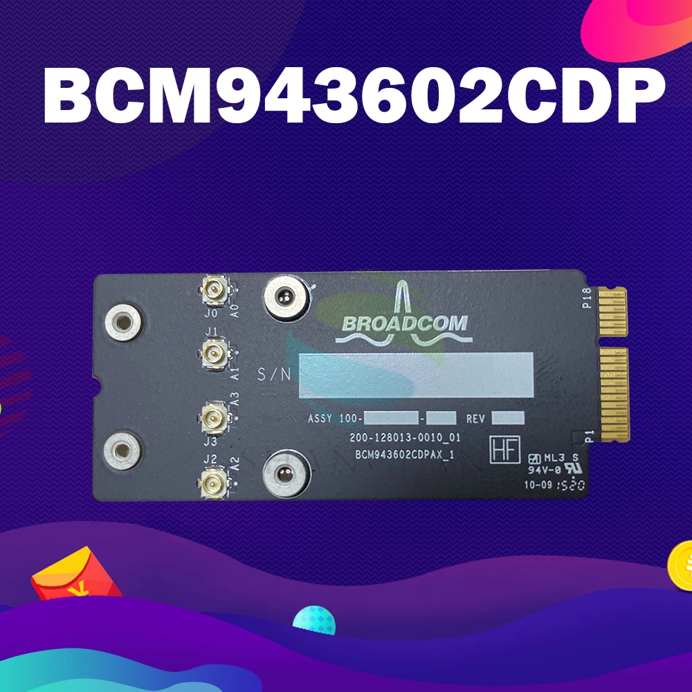 For A1418 A1419 Wifi 802.11ac and Bluetooth 4.0 Airport Card BCM943602CDP