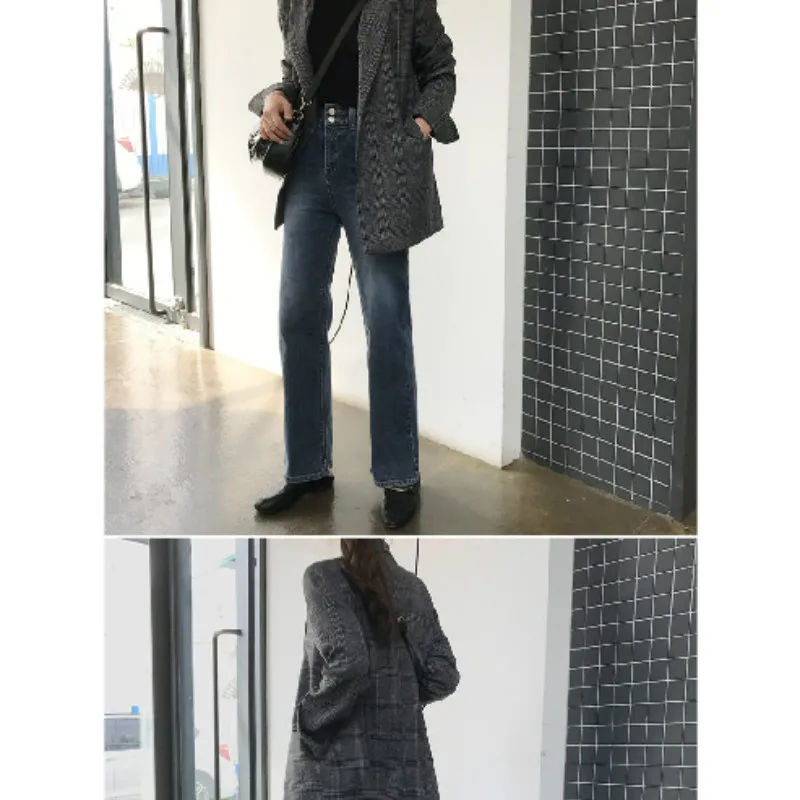 20 autumn and winter retro simple Korean style lapel two buttons loose double pocket plaid long sleeve small suit jacket fashion
20 autumn and winter retro simple Korean style lapel two buttons loose double pocket plaid long sleeve small suit jacket fashion