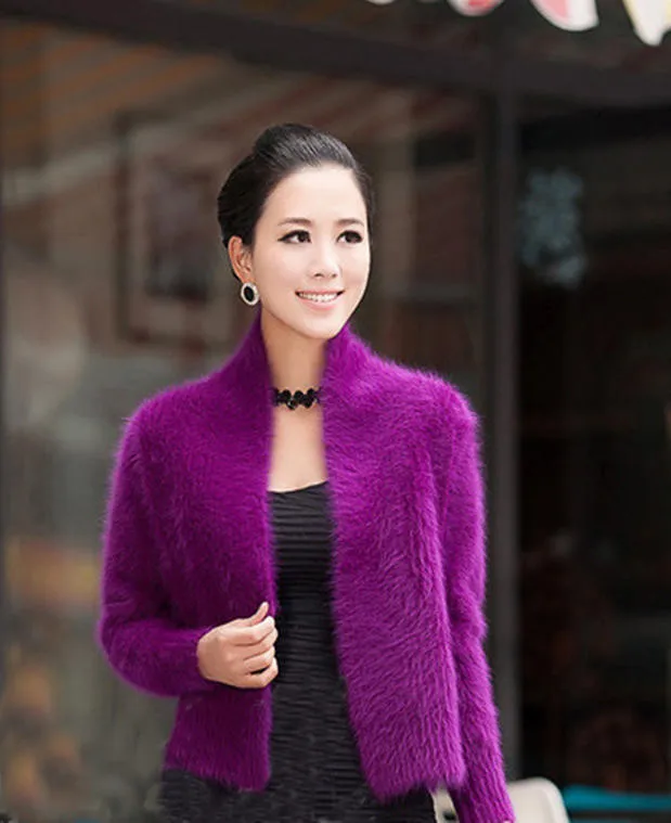 cashmere The woman's cardigan mink short sweater shawl coat free shipping S1933
cashmere The woman's cardigan mink short sweater shawl coat free shipping S1933