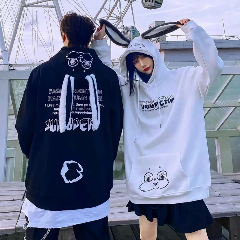 Women Bunny Hoodie Harajuku Lovely Pullover Rabbit Sweatshirts Couple Autumn Graphic Outerwear Black Pink Oversized Hoodies y2k
Women Bunny Hoodie Harajuku Lovely Pullover Rabbit Sweatshirts Couple Autumn Graphic Outerwear Black Pink Oversized Hoodies y2k
